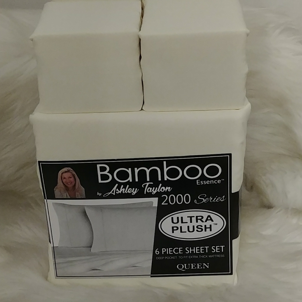 Bamboo Essence Queen Cream Sheet Set